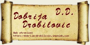 Dobrija Drobilović vizit kartica